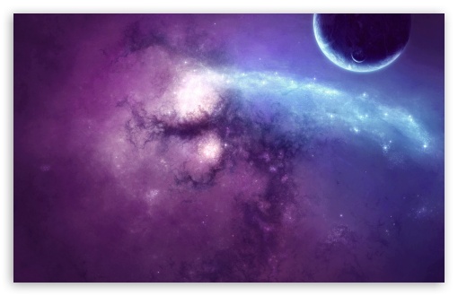 Download Purple Nebula Art UltraHD