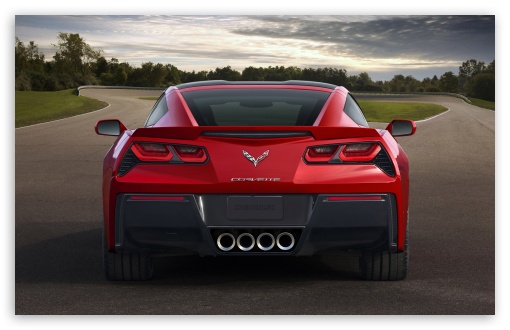 Download 2014 Chevrolet Corvette Stingray Rear UltraHD Wallpaper