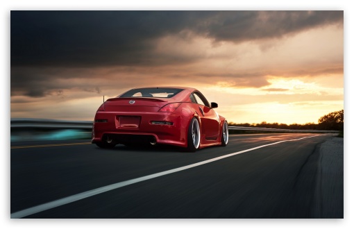 Download Nissan 350Z Red UltraHD Wallpaper