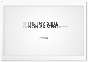 Invisible and Non-Existent