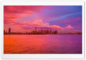 New York City Pink Sunset