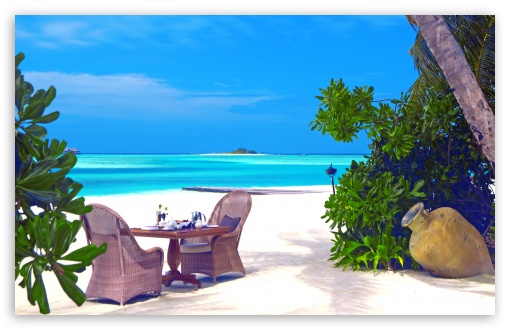 Download Romantic Tropical Lunch UltraHD Wallpaper