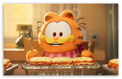 Download Garfield the Orange Tabby Cat Who Loves... UltraHD Wallpaper