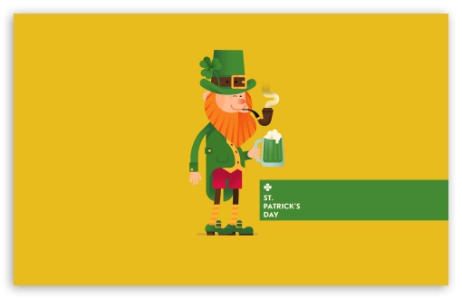 Download St. Patricks Day Leprechaun UltraHD Wallpaper