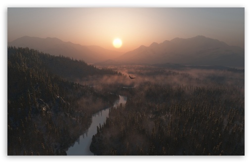 Download Mountain Morning Mist UltraHD Wallpaper