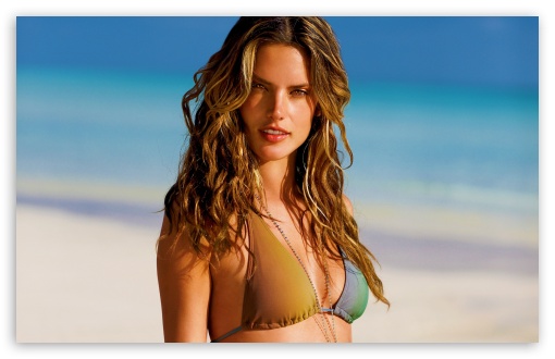 Download Alessandra Ambrosio Victoria Secret Model UltraHD Wallpaper