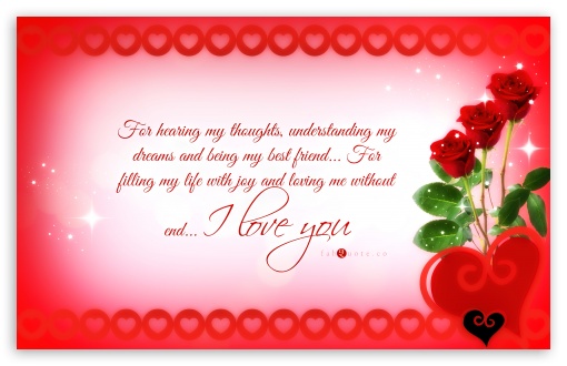 Download Valentines Day Card - Reasons why I Love You UltraHD Wallpaper