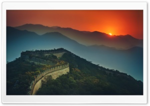 The Great Wall At Sunset