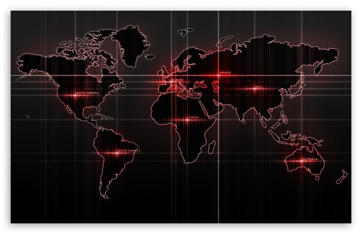Download World Map Red UltraHD Wallpaper