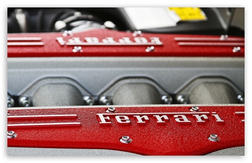 Download Ferrari Engine UltraHD Wallpaper