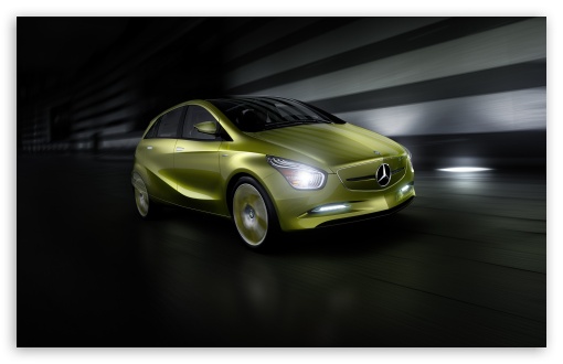 Download Lime Mercedes Benz e Cell Concept UltraHD Wallpaper