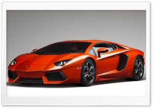 Orange Lamborghini Aventador