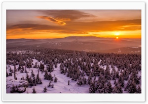 Sunset Behind Mountains...