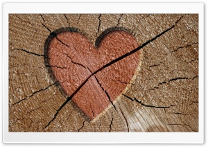 Heart Engraved Log