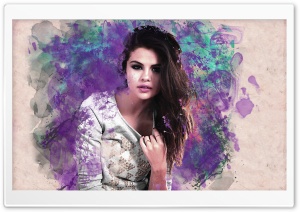 Selena Gomez Colorful