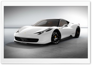 Ferrari 458 White Car