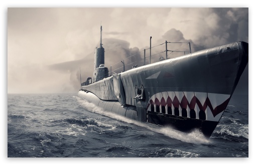 Download Submarine Art UltraHD Wallpaper