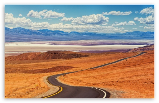Download Desert Road Landscape UltraHD