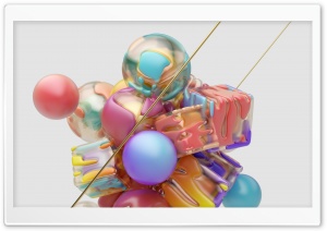 Colorful Abstract 3D Digital Art
