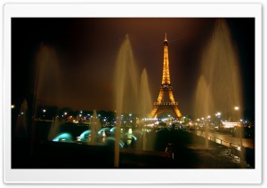 Fountains And Eiffel Tower