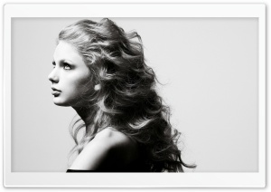 Taylor Swift In Black And White