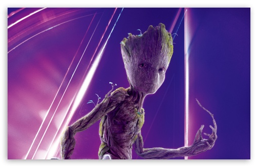 Download Avengers Infinity War 2018 Movie Groot UltraHD Wallpaper