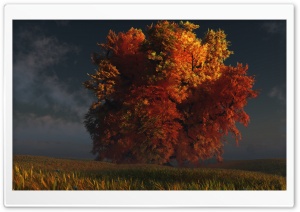 3D Autumn Tree