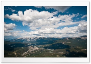 Mountain Range Aerial View