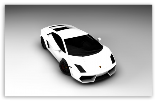 Download White Lamborghini UltraHD Wallpaper
