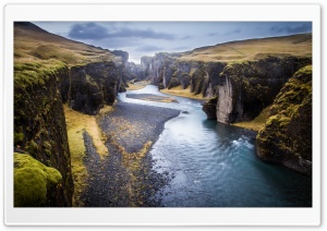 Iceland, Fjadrargljufur Canyon