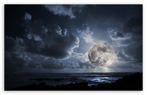 Download Huge Moon UltraHD Wallpaper