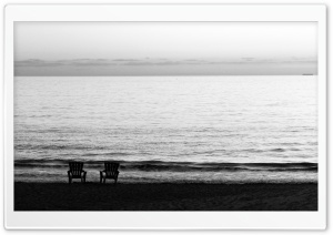 Beach Chairs On The Beach