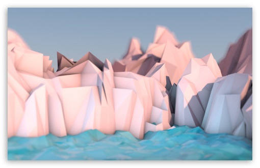 Download Low Poly Mountains by Momkay UltraHD Wallpaper