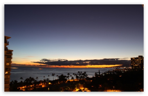 Download Sundown, Oahu, Hawaii UltraHD Wallpaper