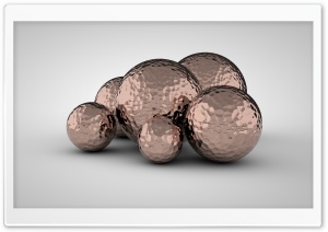 Hammered Copper Balls