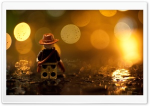 Indiana Jones Lego In The Rain