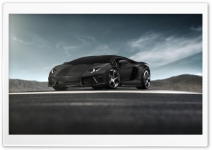 Black Lamborghini Aventador...