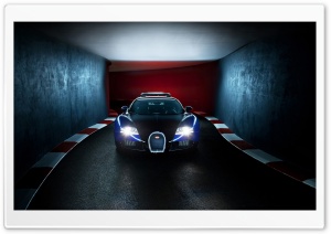 Blue Bugatti Veyron