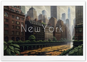 New York City digital painting
