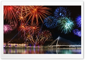 Happy New Year, Fireworks Show