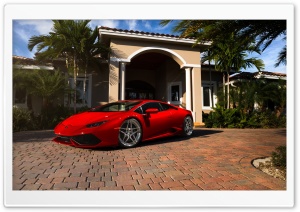 Red Lamborghini Huracan Florida
