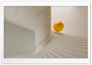 Sphere Rolling Down The Stairs