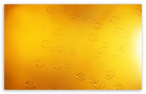 Download Orange Bubbles UltraHD Wallpaper