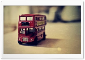 Old English Bus Toy