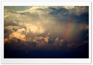 Storm Clouds And Rainbow
