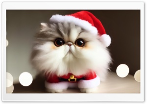 Cute Santa Cat - 2023 - Merry...