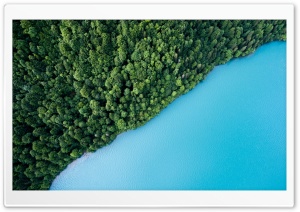 Beautiful Lake Aerial View