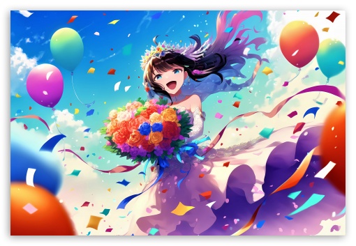 Download Happy Anime UltraHD Wallpaper