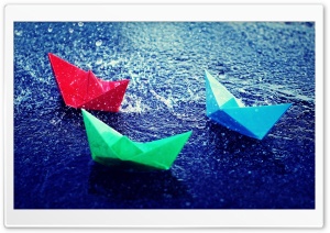 Paper Boats In Rain