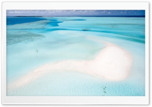 Maldives Tiny Sand Island...
